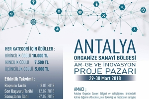 ANTALYA OSB’DE İNOVATİF FİKİRLER YARIŞACAK