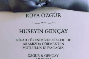 Hümmetalin Mahmut Gencay'ın Oğlu Hüseyin Gencay'ın 09.04.2022 Cumartesi Günü Saat 13:15 de Nikahı Vardır.