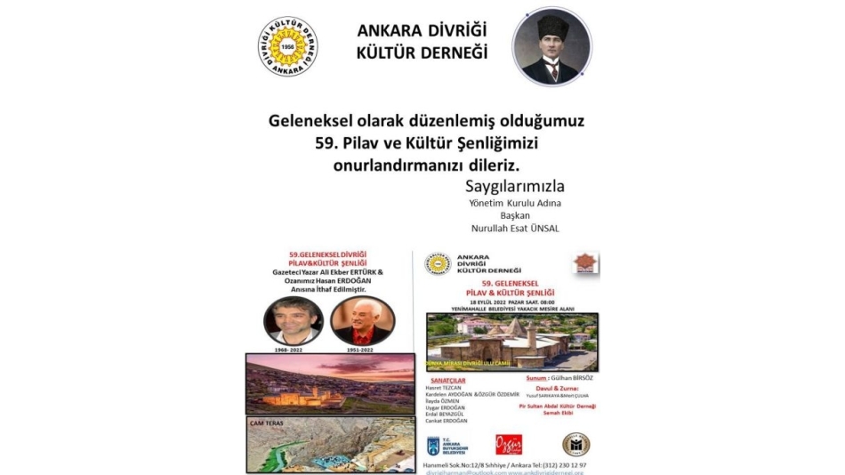 Geleneksel Divriği Pilavı Şenliği